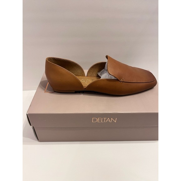 Deltan Shoes - Deltan Harper Flat Loafers Tan Slip On Shoes Women's Size 7.5 M NEW